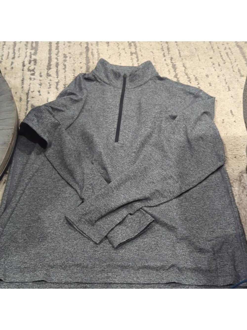 Lululemon Soft Jersey Half Zip Heathered Black/Heathered Graphite Grey - Picture 5 of 8